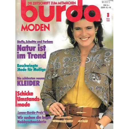 Anna burda Spaß an Handarbeiten 3/März 1990 - Natur ist Trend
