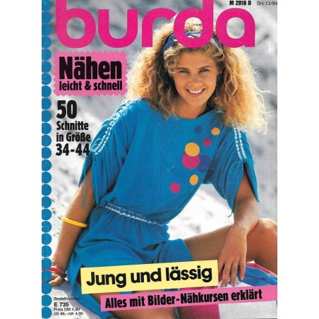 burda Nähen leicht & schnell 13/84 1984 - Jung und lässig