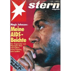 stern Heft Nr.44 / 22 Okt 1992 - Magic Johnson, meine Aids Beichte