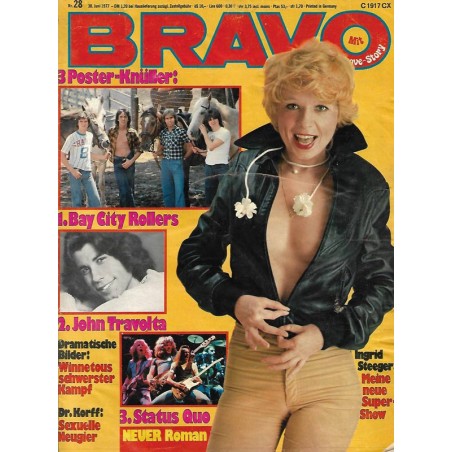 BRAVO Nr.28 / 30 Juni 1977 - Ingrid Steeger