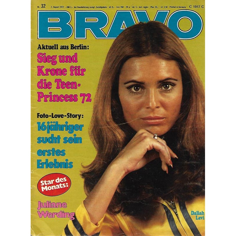 BRAVO Nr.32 / 2 August 1972 - Daliah Lavi