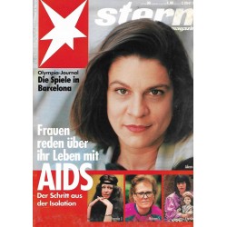 stern Heft Nr.30 / 16 Juli 1992 - Frauen, ihr Leben mit Aids