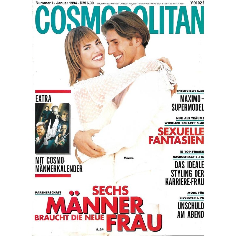 Cosmopolitan 1/Januar 1994 - Maximo & Dawyna / Sexuelle Fantasien
