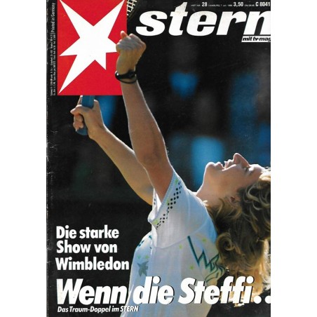 stern Heft Nr.28 / 7 Juli 1988 - Wenn die Steffi... mit dem Boris