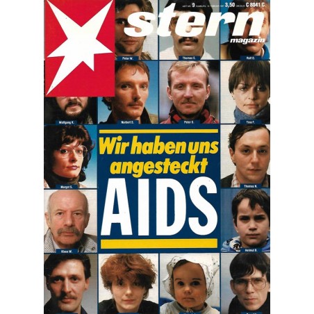 stern Heft Nr.9 / 19 Februar 1987 - Wir haben uns angesteckt AIDS