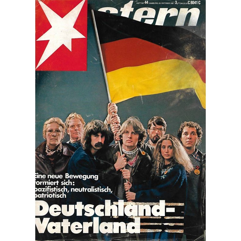 stern Heft Nr.44 / 22 Oktober 1981 - Deutschland Vaterland