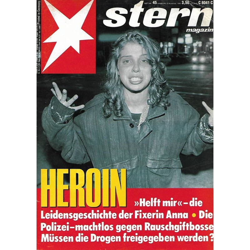 stern Heft Nr.45 / 3 November 1988 - Heroin