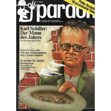 pardon Heft 1 / Januar 1972 - Karl Schiller, der Mann des Jahres