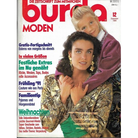 burda Moden 12/Dezember 1990 - Festliche Extras im Nu genäht