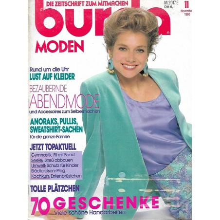 burda Moden 11/November 1990 - Bezaubernde Abendmode