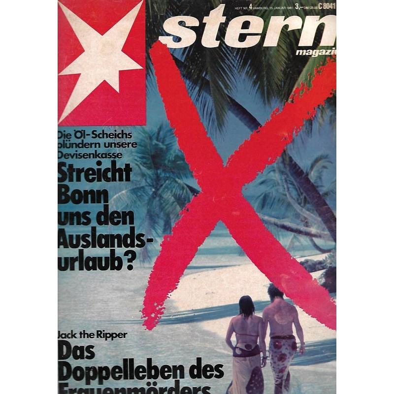 stern Heft Nr.4 / 15 Jan. 1981 - Streicht Bonn den Auslandsurlaub?