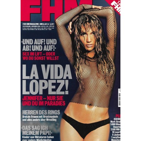 FHM November 2001 - Jennifer Lopez: La Vida Lopez