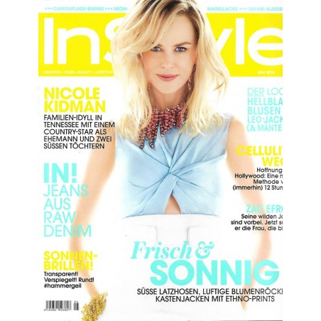 InStyle 5/Mai 2014 - Nicole Kidman / Frisch & Sonnig