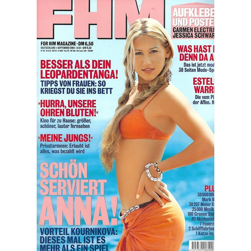 FHM September 2001 - Anna Kournikova