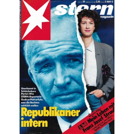stern Heft Nr.28 / 6 Juli 1989 - Republikaner intern