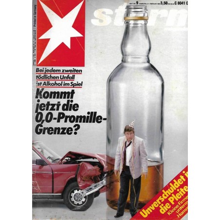 stern Heft Nr.9 / 21 Feb. 1985 - Kommt die 0,0 Promille Grenze?