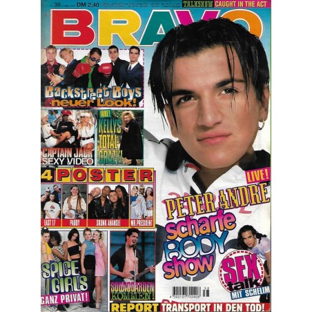 BRAVO Nr.38 / 12 September 1996 - Peter Andre scharfe Show