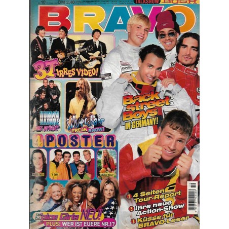 BRAVO Nr.10 / 27 Februar 1997 - Backstreet Boys in Germany