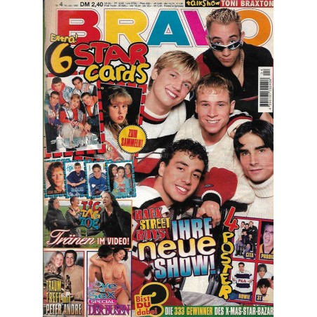 BRAVO Nr.4 / 16 Januar 1997 - Backstreet Boys neue irre Show