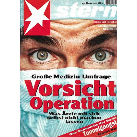 stern Heft Nr.40 / 28 September 1995 - Vorsicht Operation