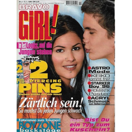 Bravo Girl Nr.2 / 10 Januar 1996 - Zärtlich sein!