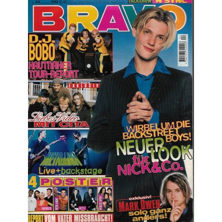 BRAVO Nr.44 / 24 Oktober 1996 - Nick Carter neuer Look