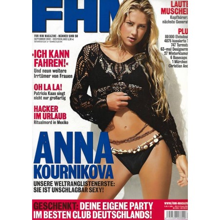 FHM September 2002 - Anna Kournikova