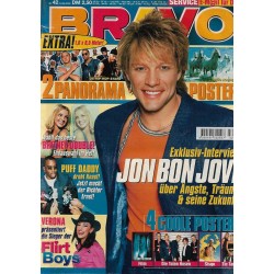 BRAVO Nr.42 / 11 Oktober 2000 - Jon Bon Jovi über Ängste....
