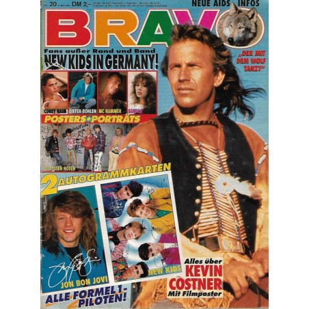 BRAVO Nr.20 / 8 Mai 1991 - Alles über Kevin Costner