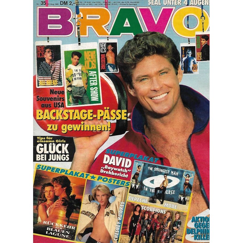 BRAVO Nr.35 / 22 August 1991 - David: Baywatch Drehbericht