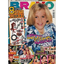 BRAVO Nr.25 / 18 Juni 1998 - Aaron wilde Sommer Show