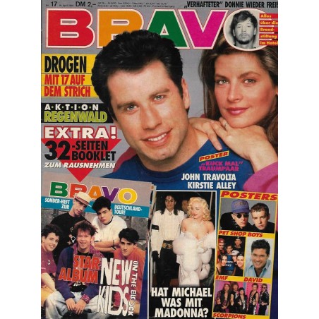 BRAVO Nr.17 / 18 April 1991 - John Travolta & Kirstie Alley