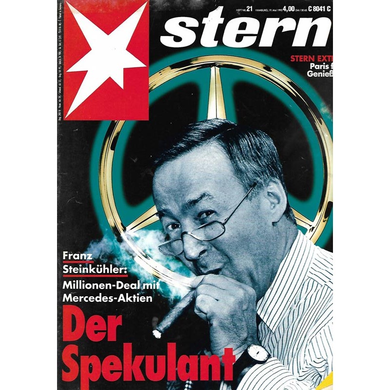 stern Heft Nr.21 / 19 Mai 1993 - Der Spekulant