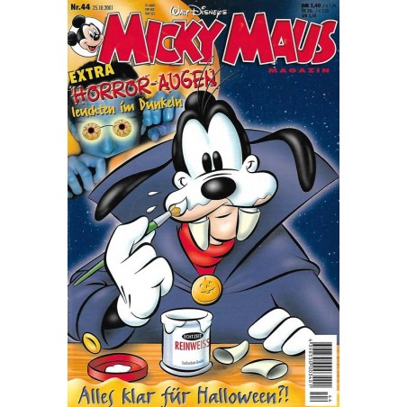 Micky Maus Nr. 44 / 25 Oktober 2001 - Alles klar für Halloween?!