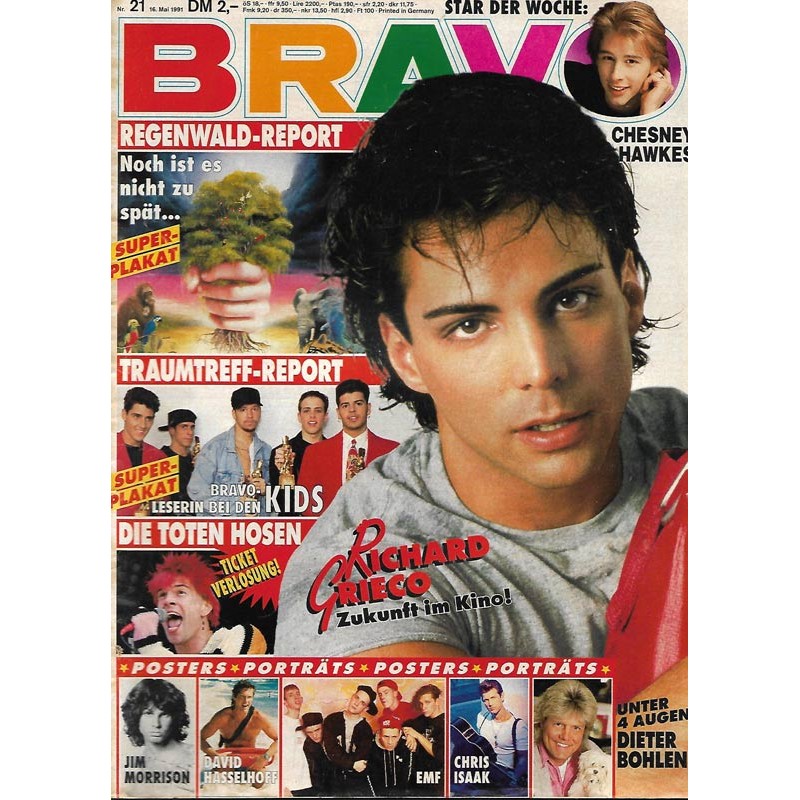 BRAVO Nr.21 / 16 Mai 1991 - Richard Grieco