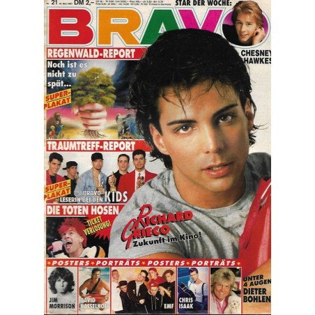 BRAVO Nr.21 / 16 Mai 1991 - Richard Grieco