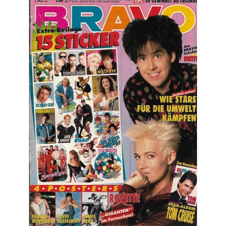 BRAVO Nr.42 / 11 Oktober 1990 - Am Bravo Telefon Roxette