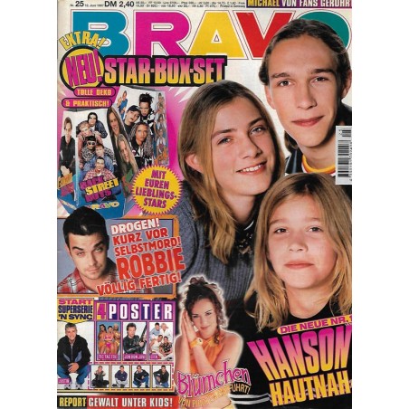 BRAVO Nr.25 / 12 Juni 1997 - Hanson hautnah