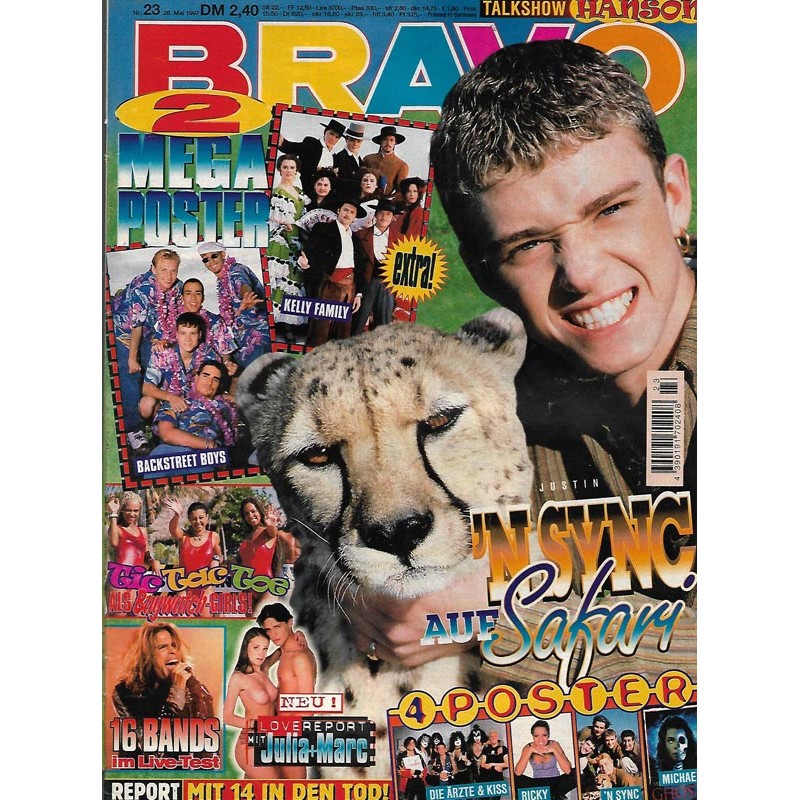 BRAVO Nr.23 / 28 Mai 1997 - N Sync auf Safari