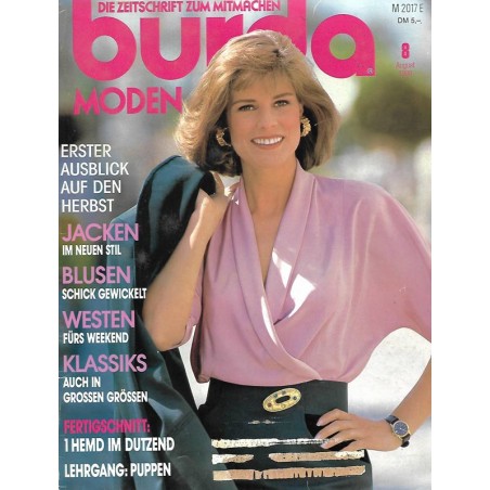 burda Moden 8/August 1990 - Blusen