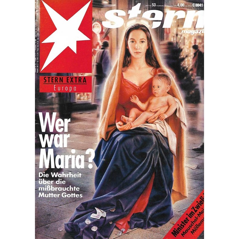 stern Heft Nr.53 / 21 Dezember 1992 - Wer war Maria?