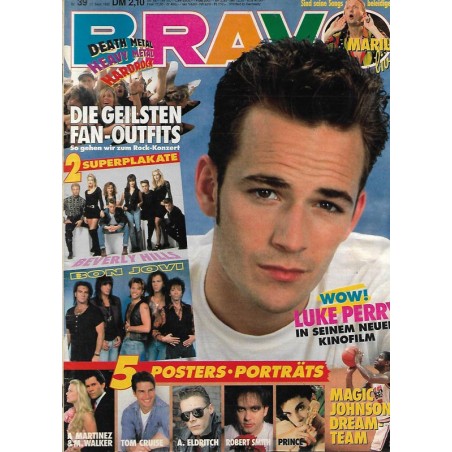 BRAVO Nr.39 / 17 September 1992 - Luke Perry WOW!
