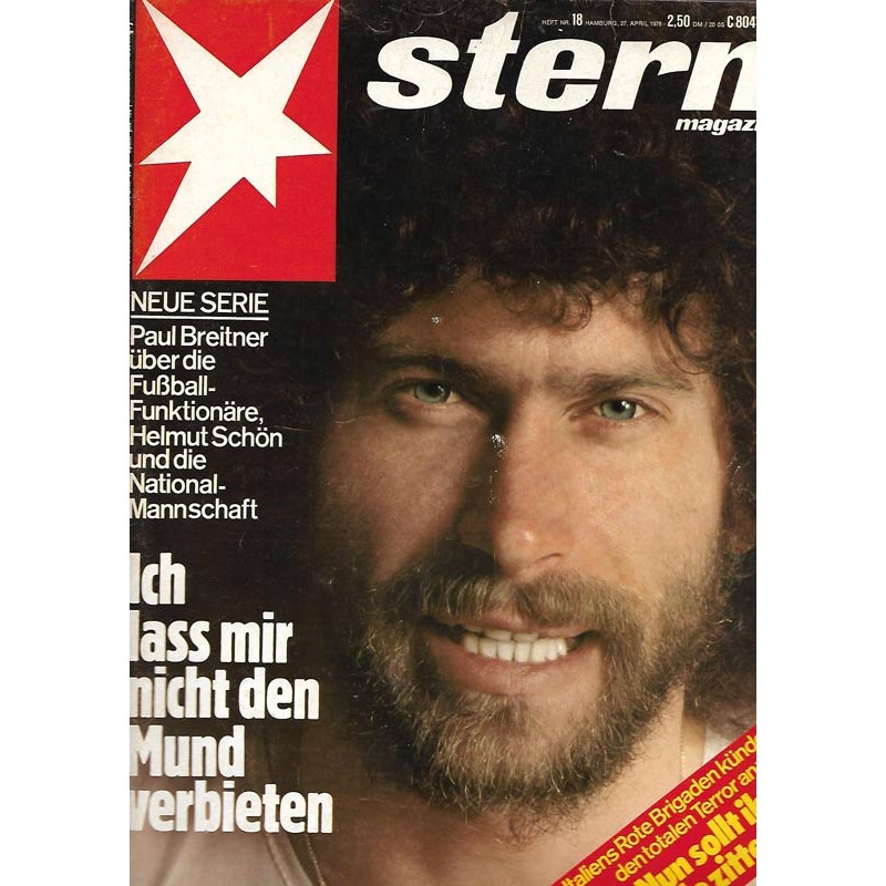 stern Heft Nr.18 / 27 April 1978 - Paul Breitner