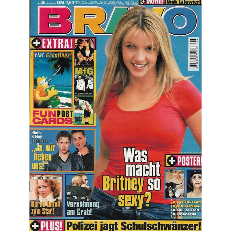 BRAVO Nr.26 / 24 Juni 1999 - Was macht Britney so sexy?