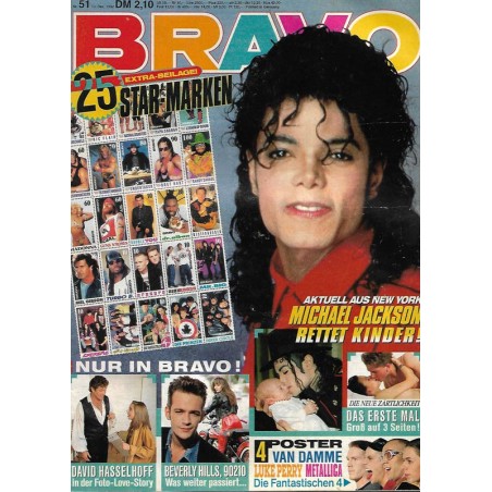 BRAVO Nr.51 / 10 Dezember 1992 - Michael Jackson rettet Kinder