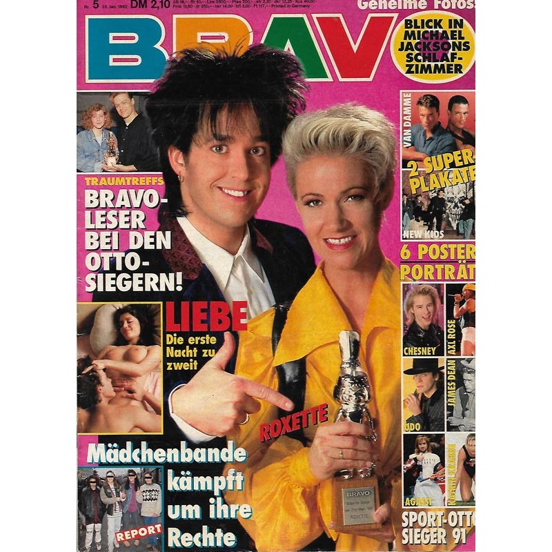 BRAVO Nr.5 / 23 Januar 1992 - Roxette: Otto Wahl