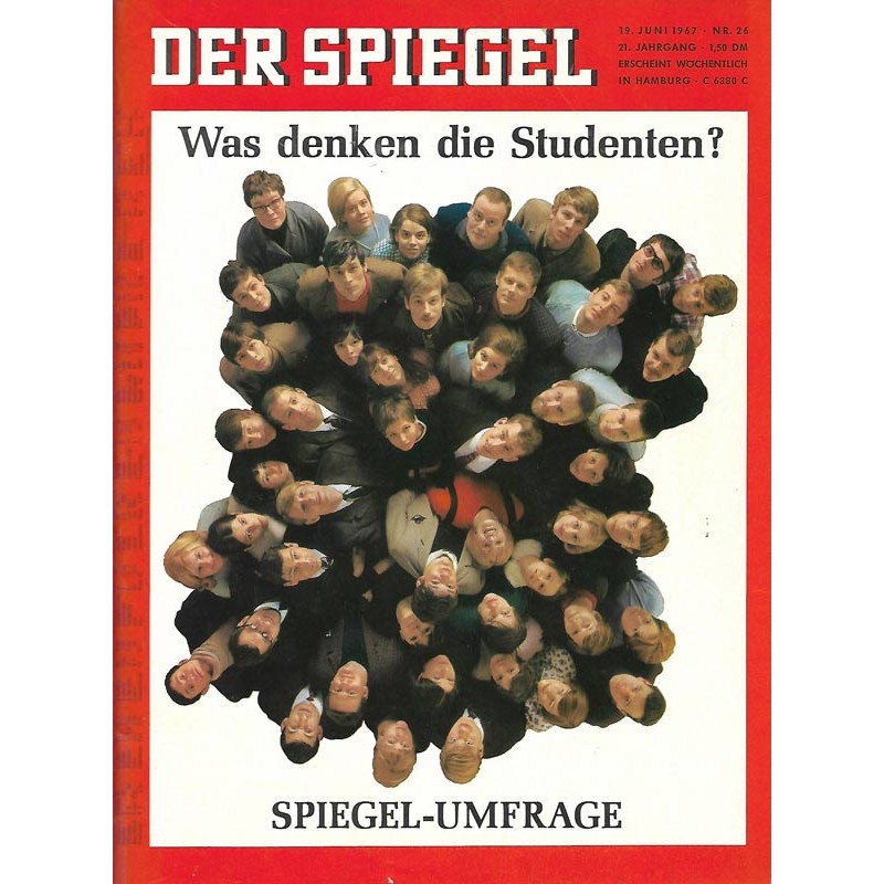 Der Spiegel Nr.26 / 19 Juni 1967 - Was denken die Studenten?