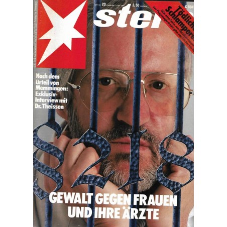 stern Heft Nr.20 / 11 Mai 1989 - Gewalt gegen Frauen