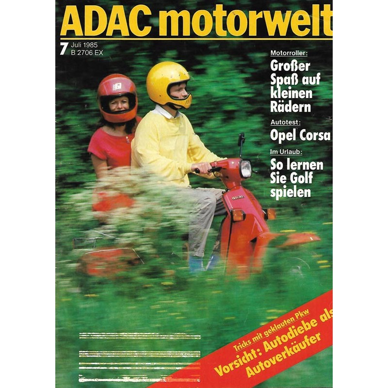 ADAC Motorwelt Heft.7 / Juli 1985 - Motorroller
