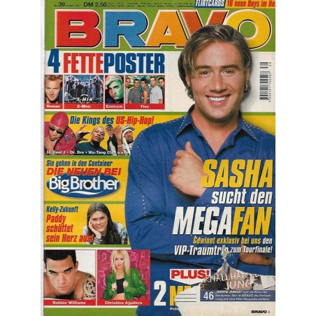 BRAVO Nr.39 / 20 September 2000 - Sasha sucht den Megafan